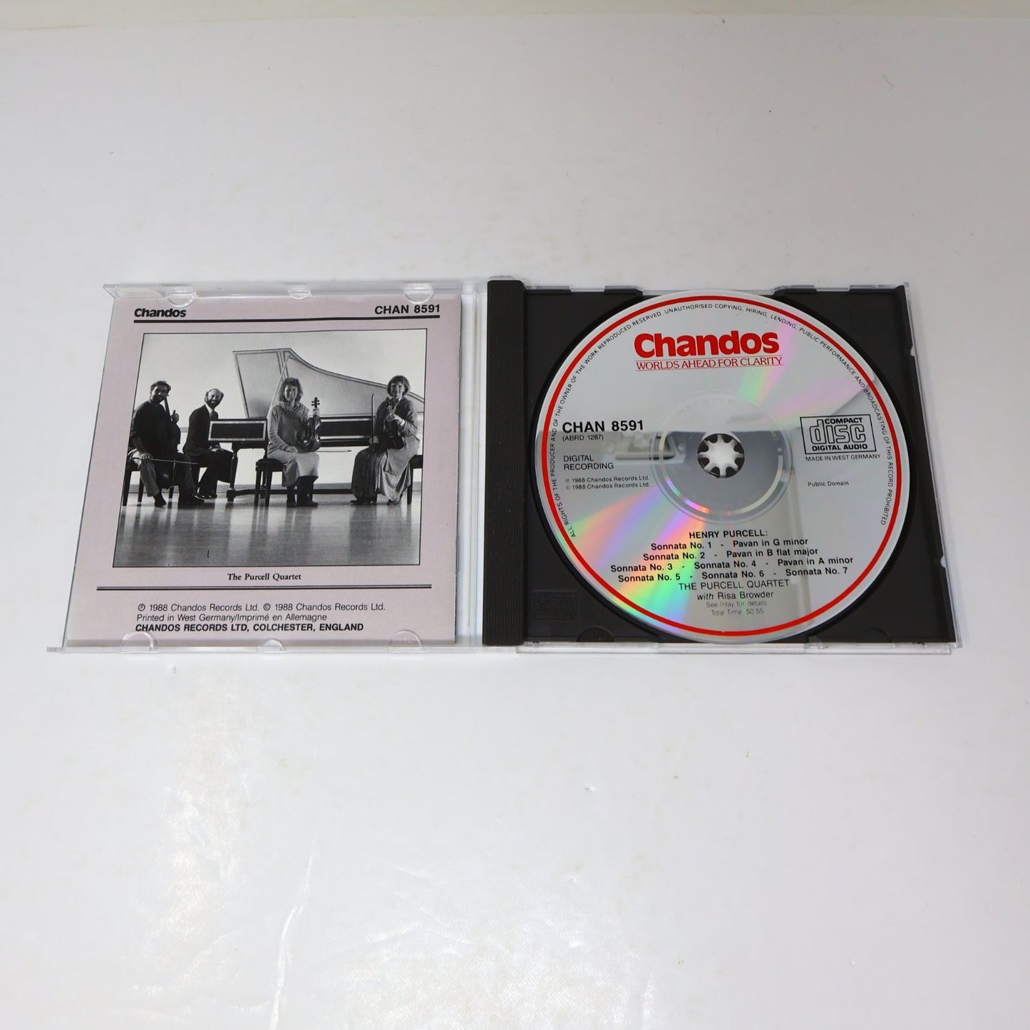 Purcell - Sonatas Vol. 1 CD 1988 The Purcell Quartet Classical Chandos CHAN 8591