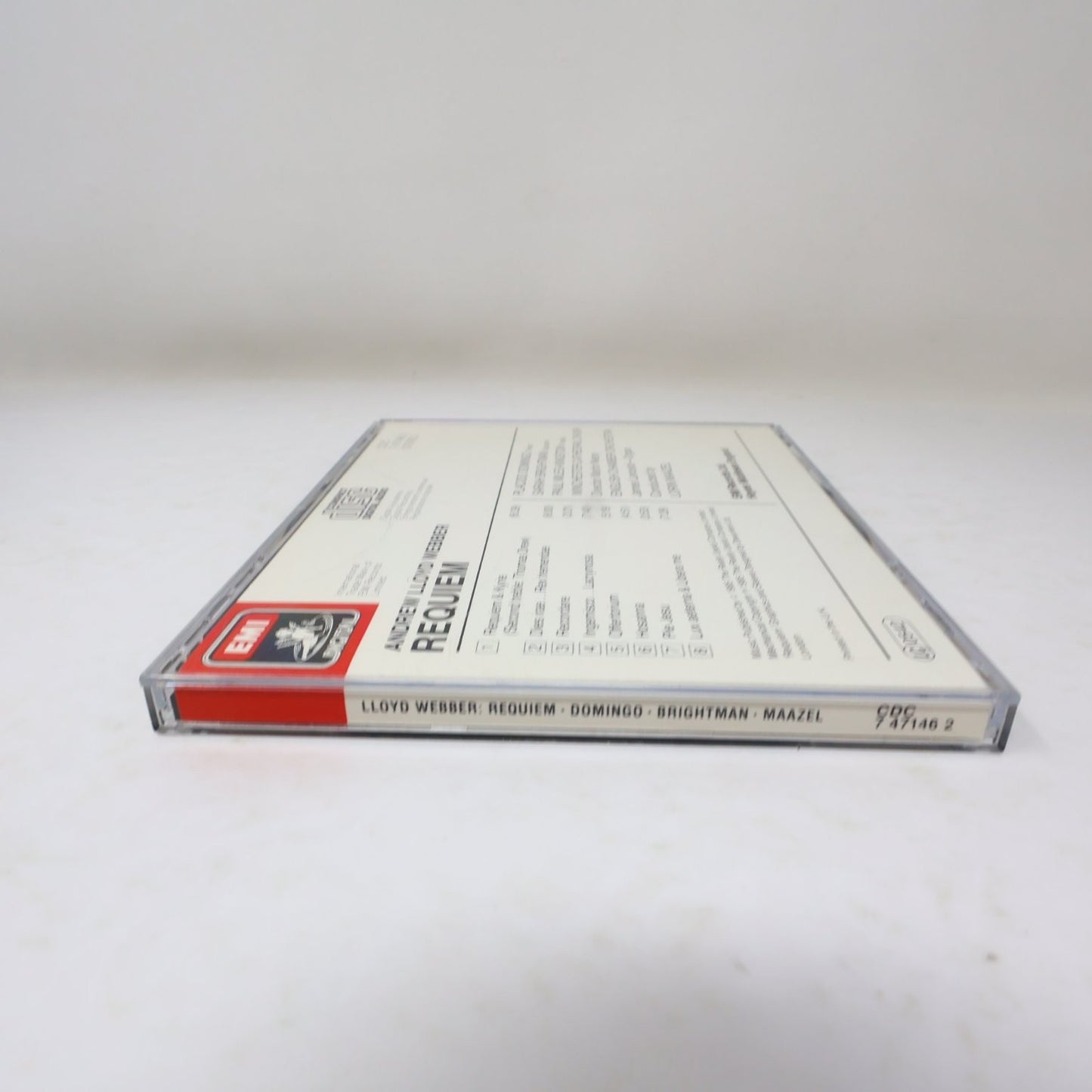 Andrew Lloyd Webber Requiem CD 1985 EMI Classical Lorin Maazel Placido Domingo