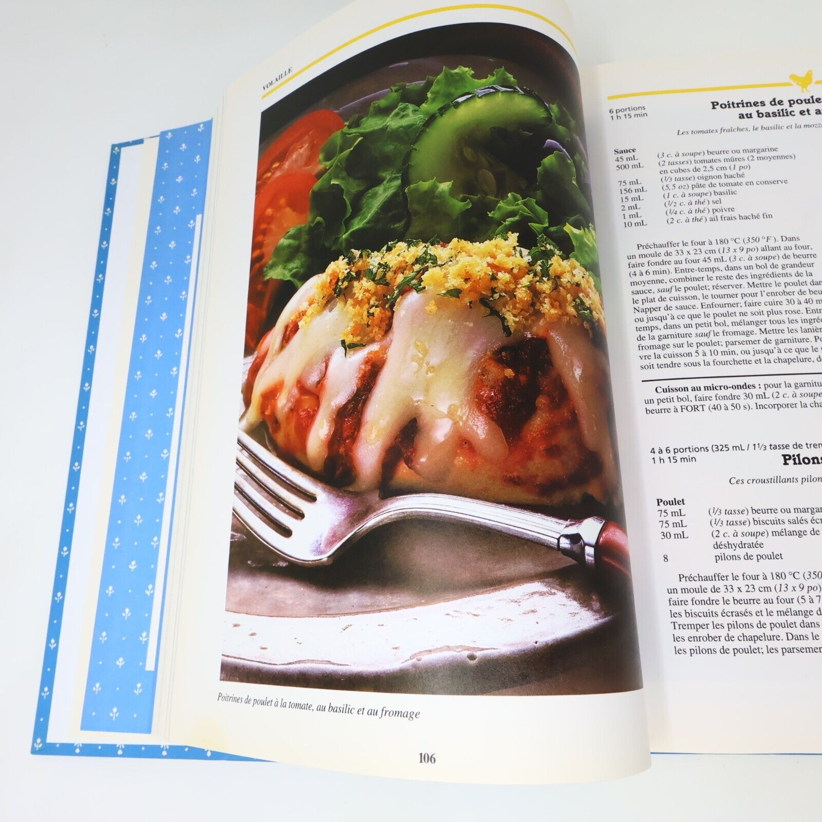 1992 Cuisine Fraîcheur Recettes Français Livre Tormont Hardcover HC 90s French