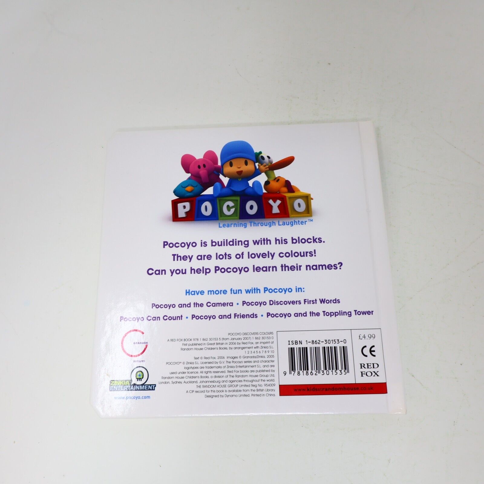 Pocoyo Lot 3 Books Young Children Feelings Colors First Words Red Fox Hardcover