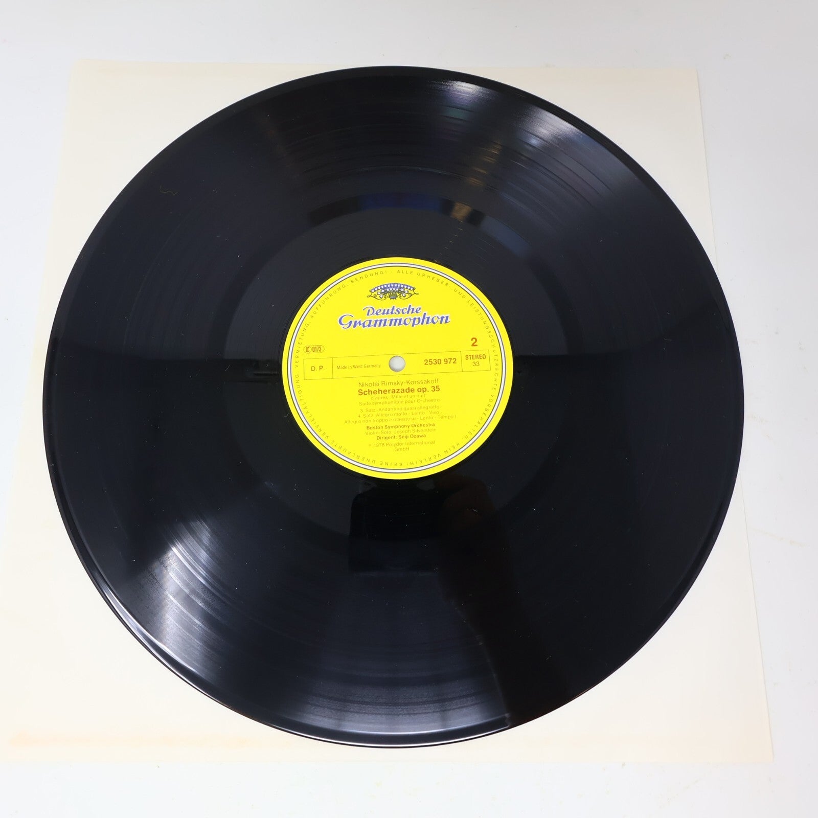 Nikolai Rimsky-Korsakoff Scheherazade Seiji Ozawa Boston LP Record 25390 972