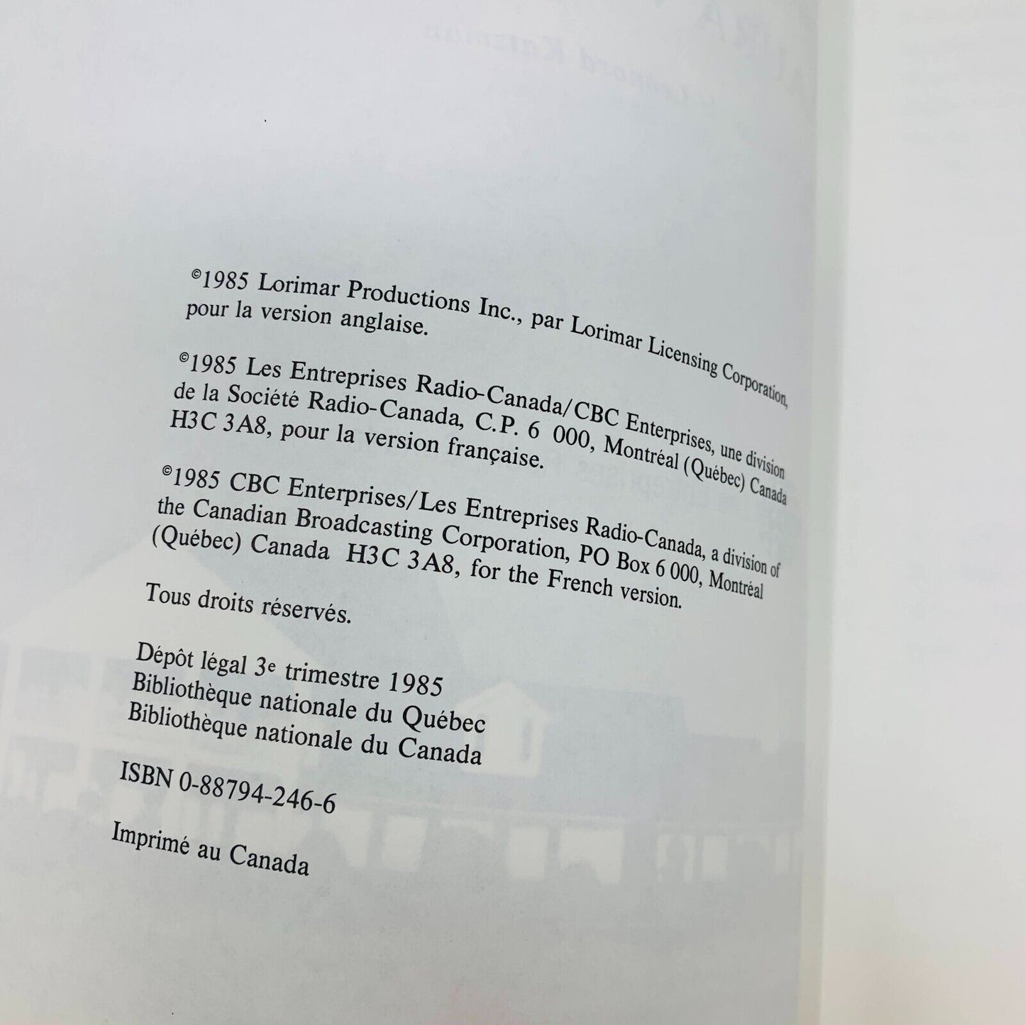 1985 Dallas Saga Complète Ewing en Français/French Laura Van Wormer Radio-Canada