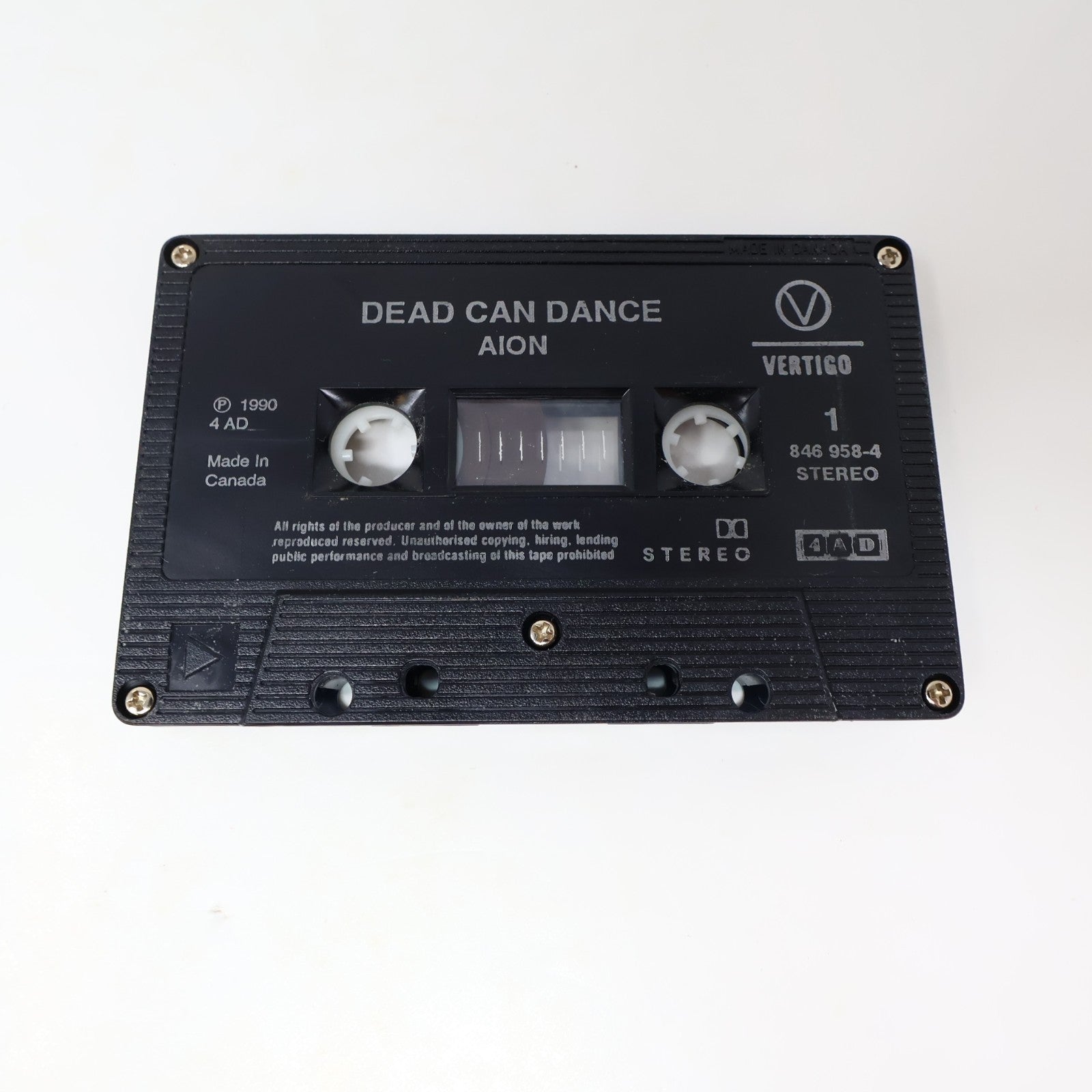 Dead Can Dance Aion Cassette Saltarello/Mephisto/Radharc 1990 Vertigo 846 958-4