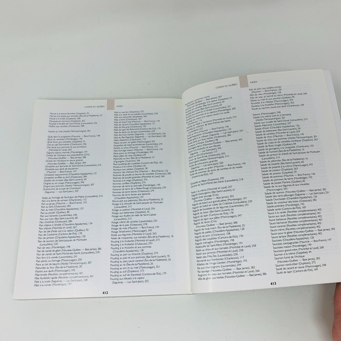 1999 Cuisine Traditionnelle des Régions du Québec Livre Recettes ITHQ Français