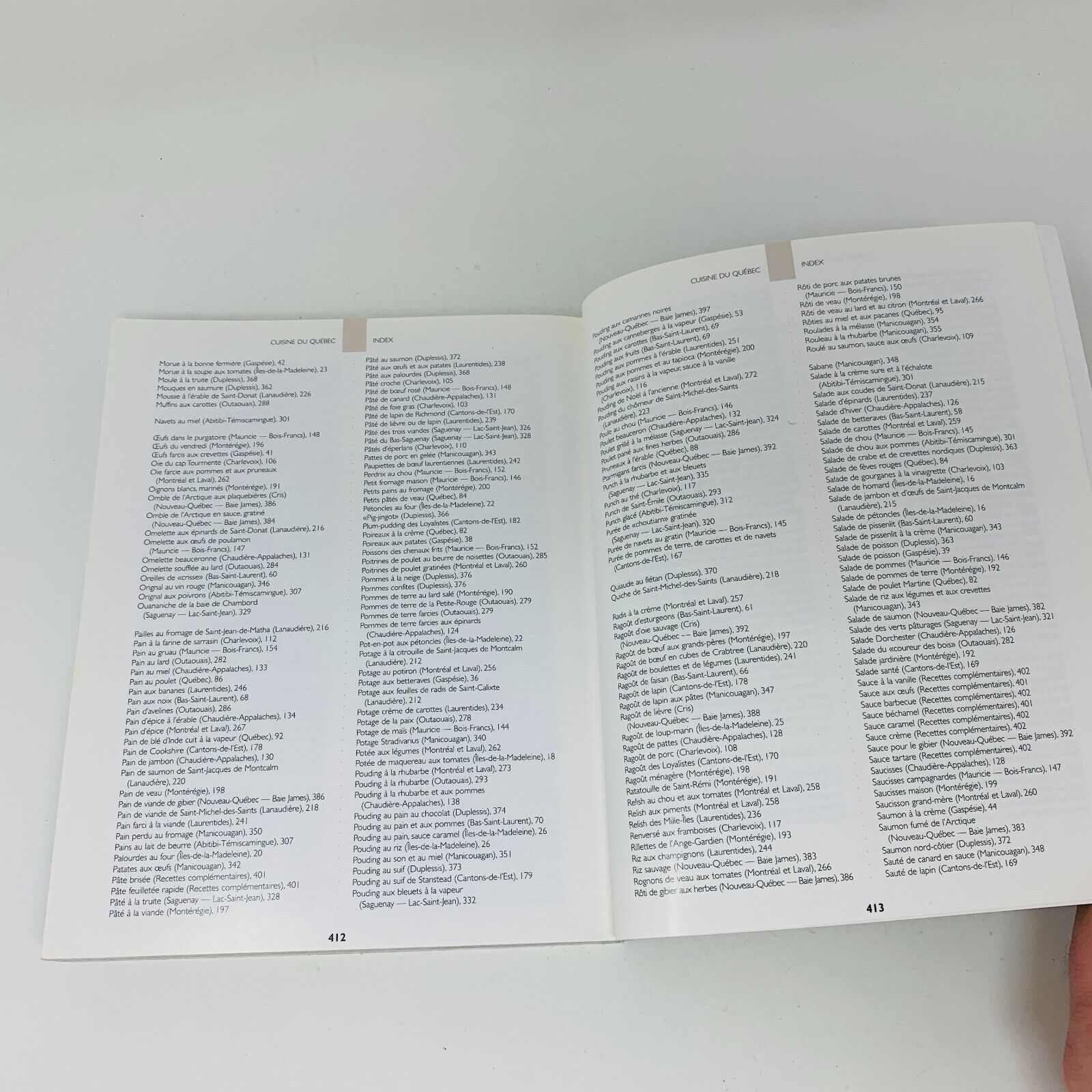 1999 Cuisine Traditionnelle des Régions du Québec Livre Recettes ITHQ Français