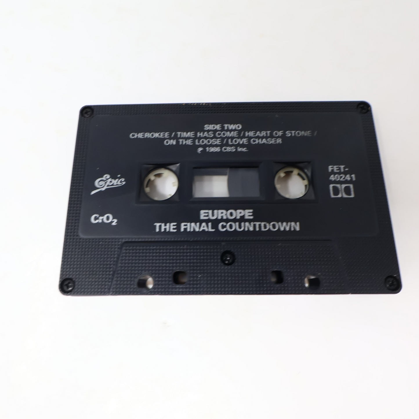 Europe The Final Countdown Cassette Rock Carrie/On The Loose 1986 FET-40241