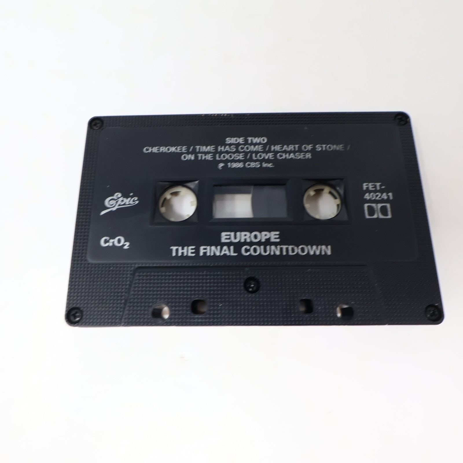 Europe The Final Countdown Cassette Rock Carrie/On The Loose 1986 FET-40241