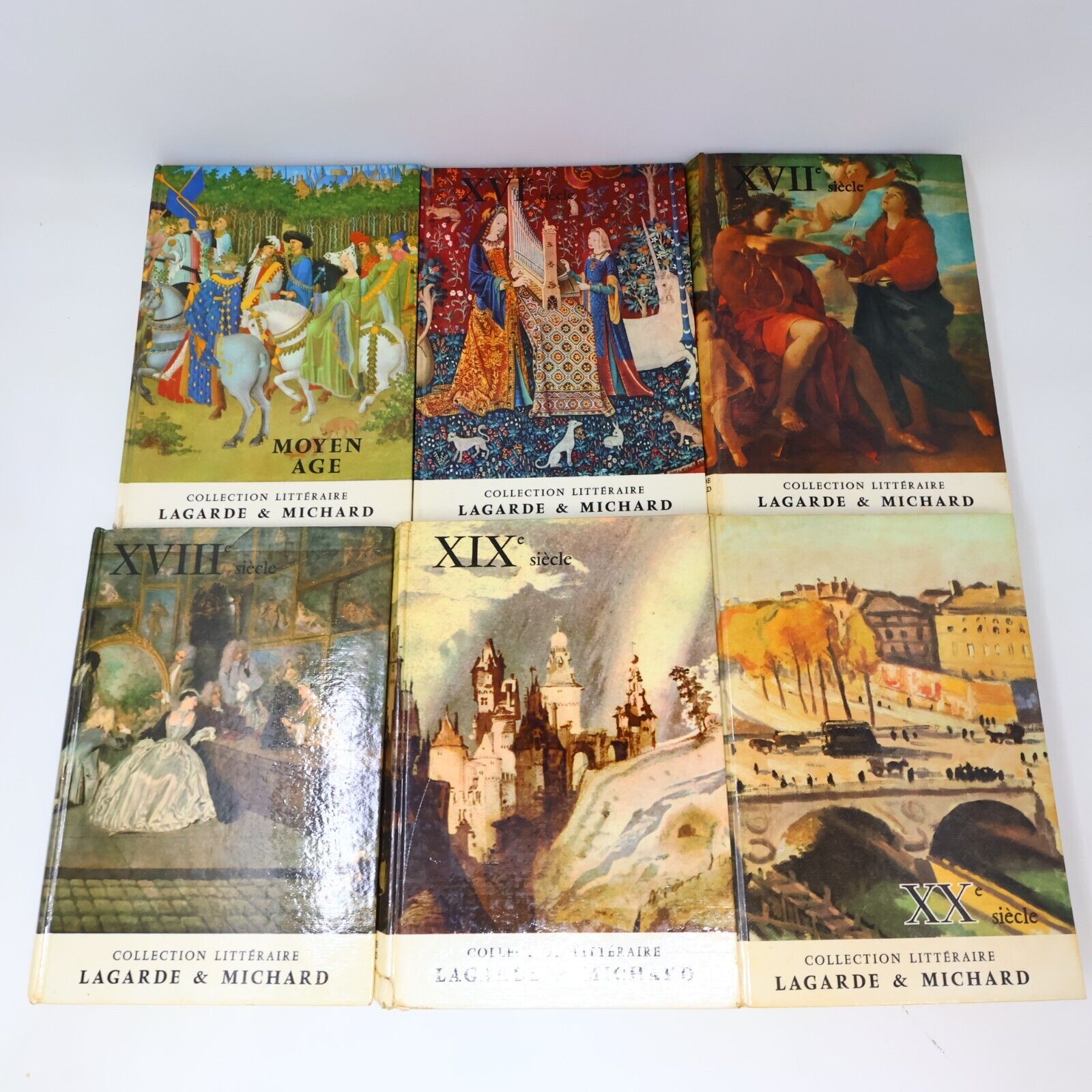 Collection Littéraire Lagarde et Michard Lot 6 Livres Série Complète Français HC
