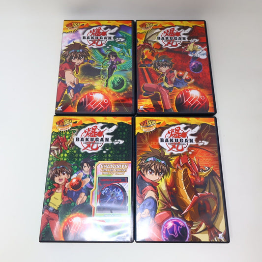 Bakugan Battle Brawlers #1-2-3-4 DVD Lot TeleToon English Français NTSC Tested