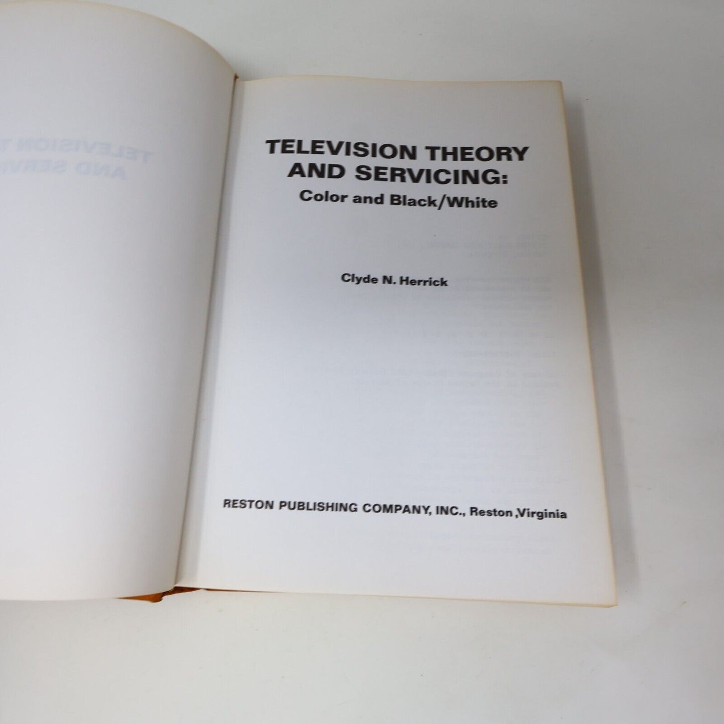 1972 Television Theory and Servicing Color and Black/White by Clyde N. Herrick
