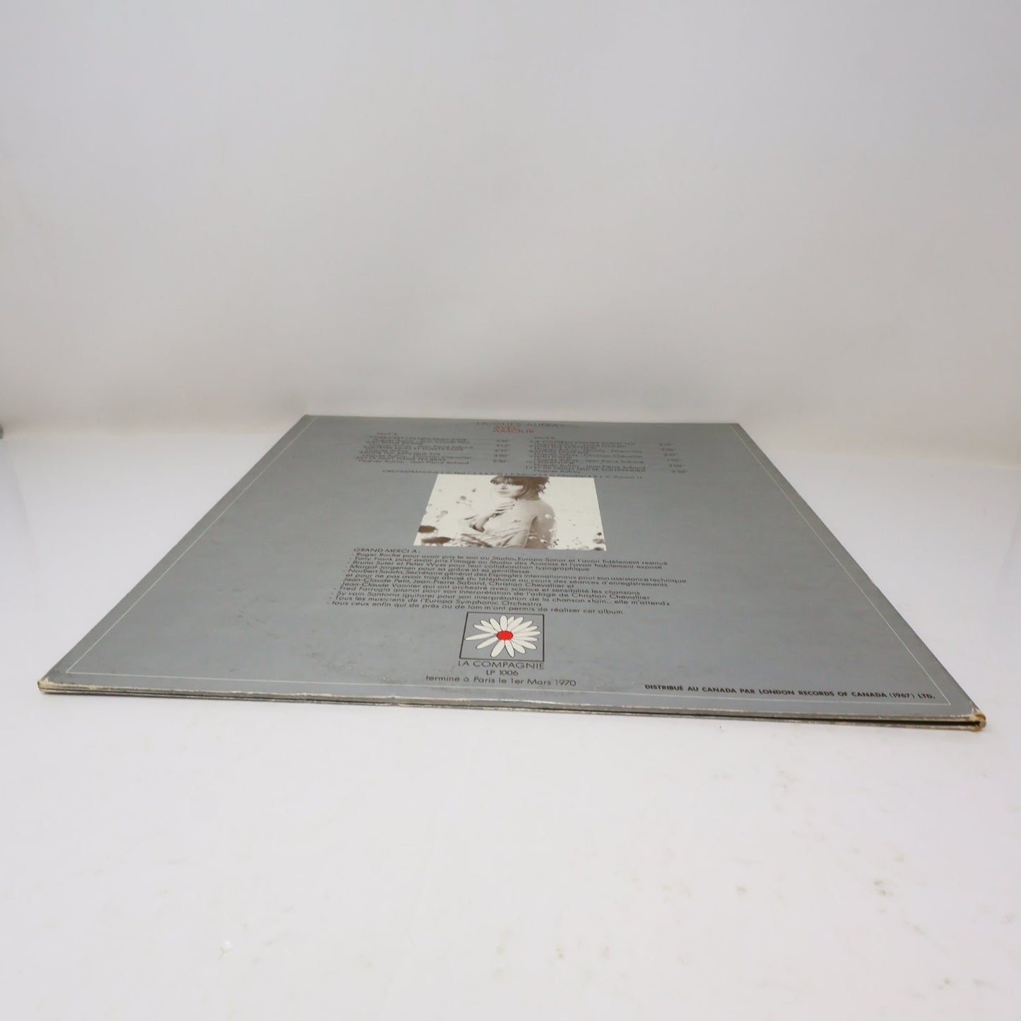 Hugues Aufray Avec Amour LP Record 1970 La Compagnie French Folk 33RPM LP 1006