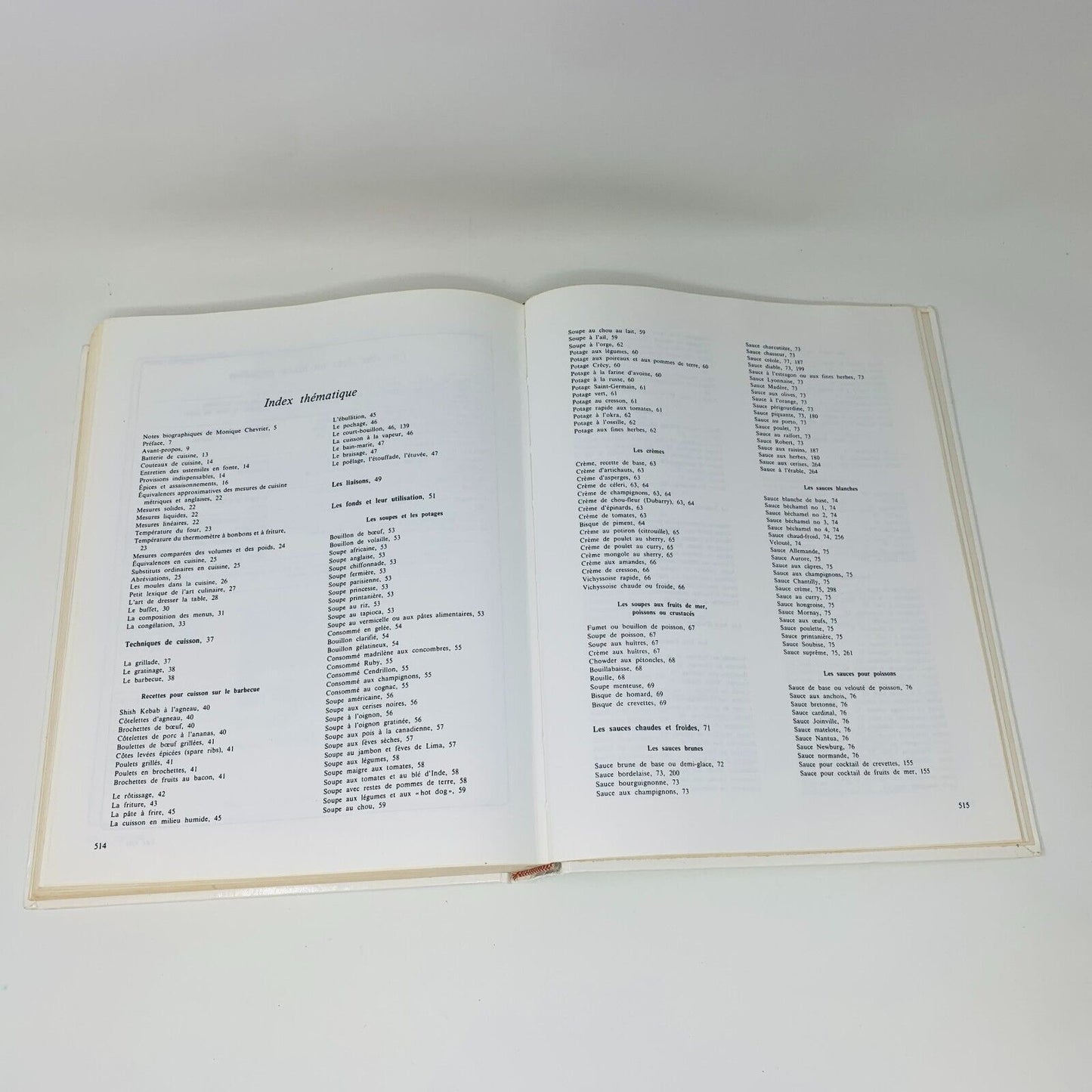 1978 La Cuisine de Monique Chevrier Sa Technique ses Recettes Livre en Français
