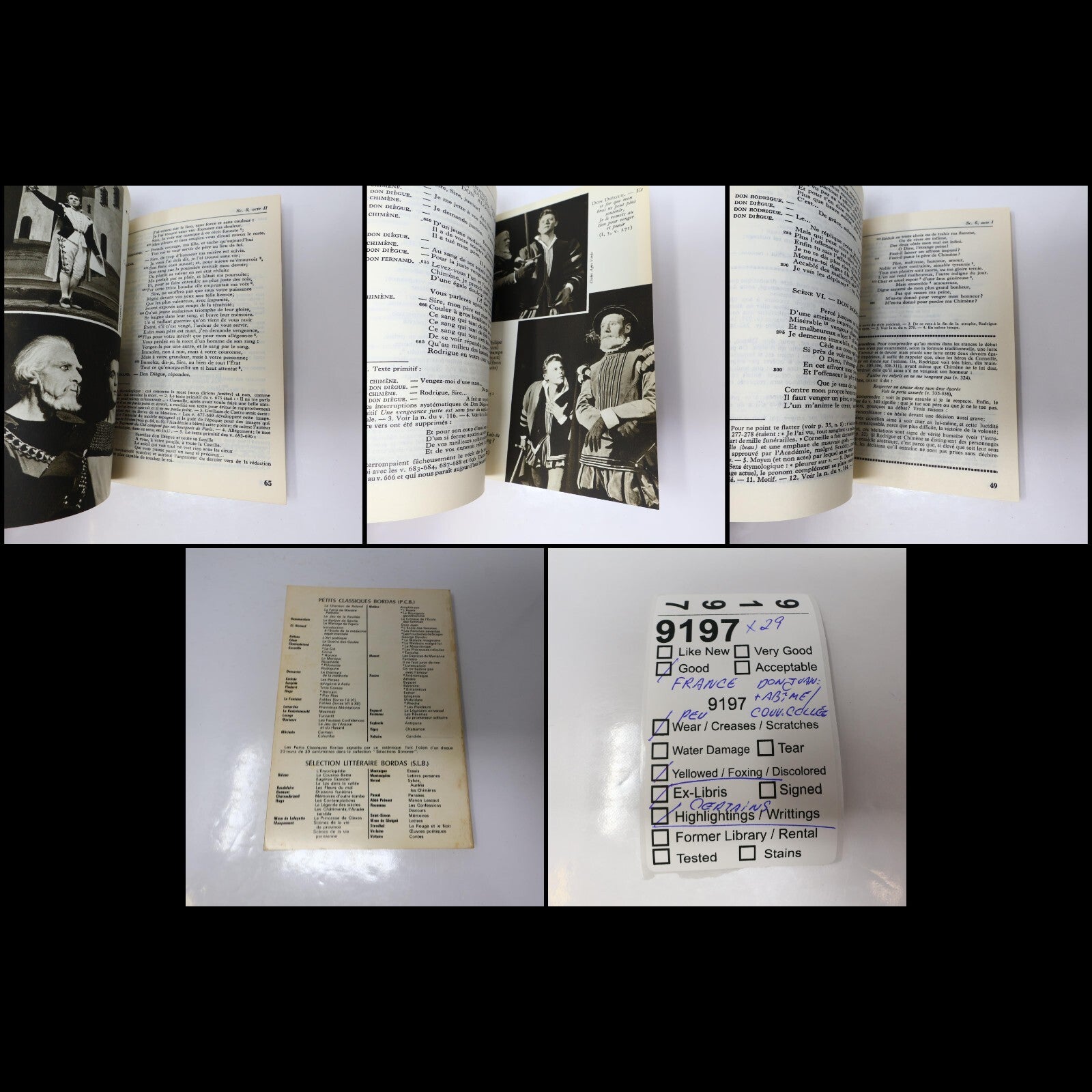Les Petits Classiques Bordas Lot 29 Livres Littérature Théâtre Phèdre/Cid/Avare