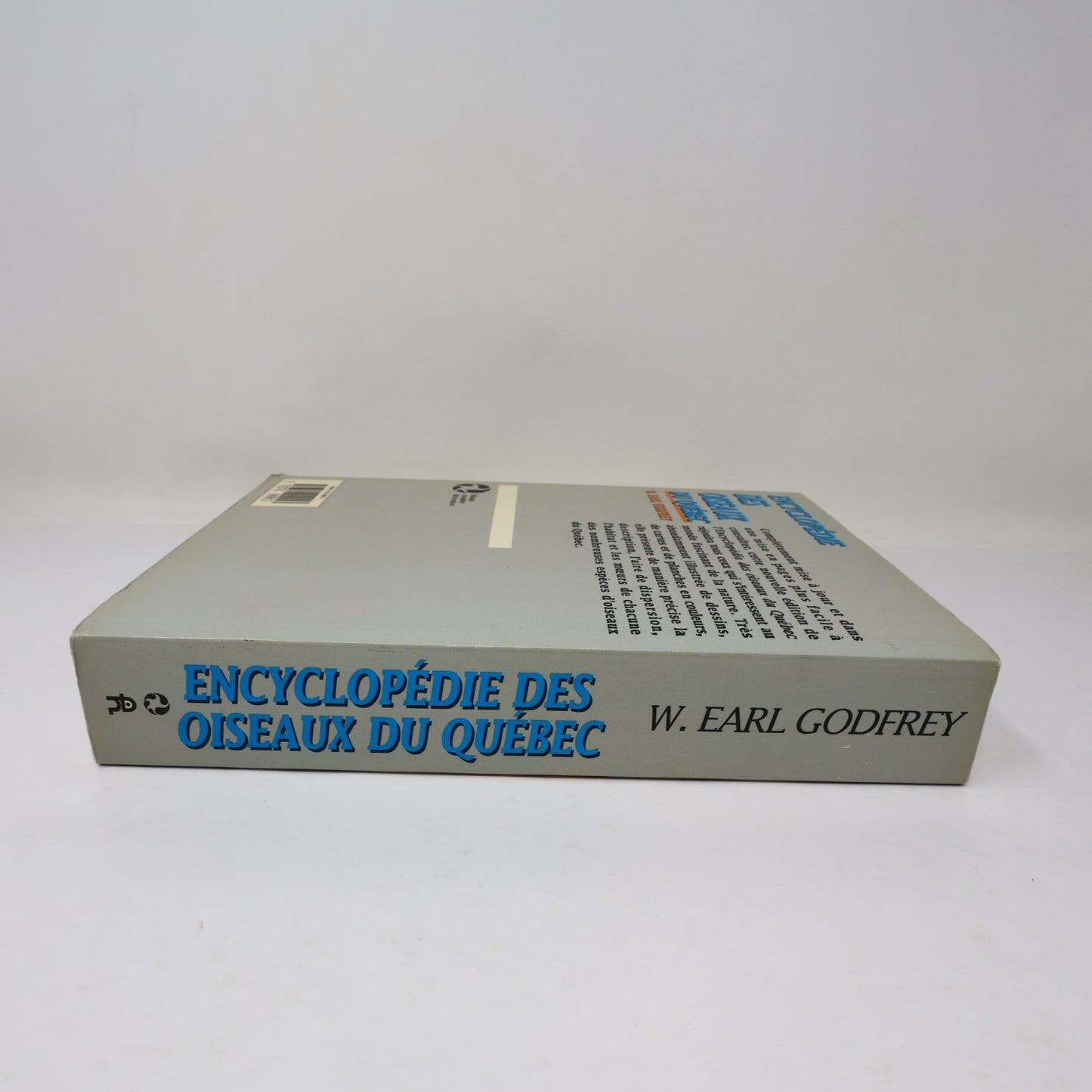 Encyclopédie des Oiseaux du Québec W. Earl Godfrey 1990 PB Ornithologie Animaux