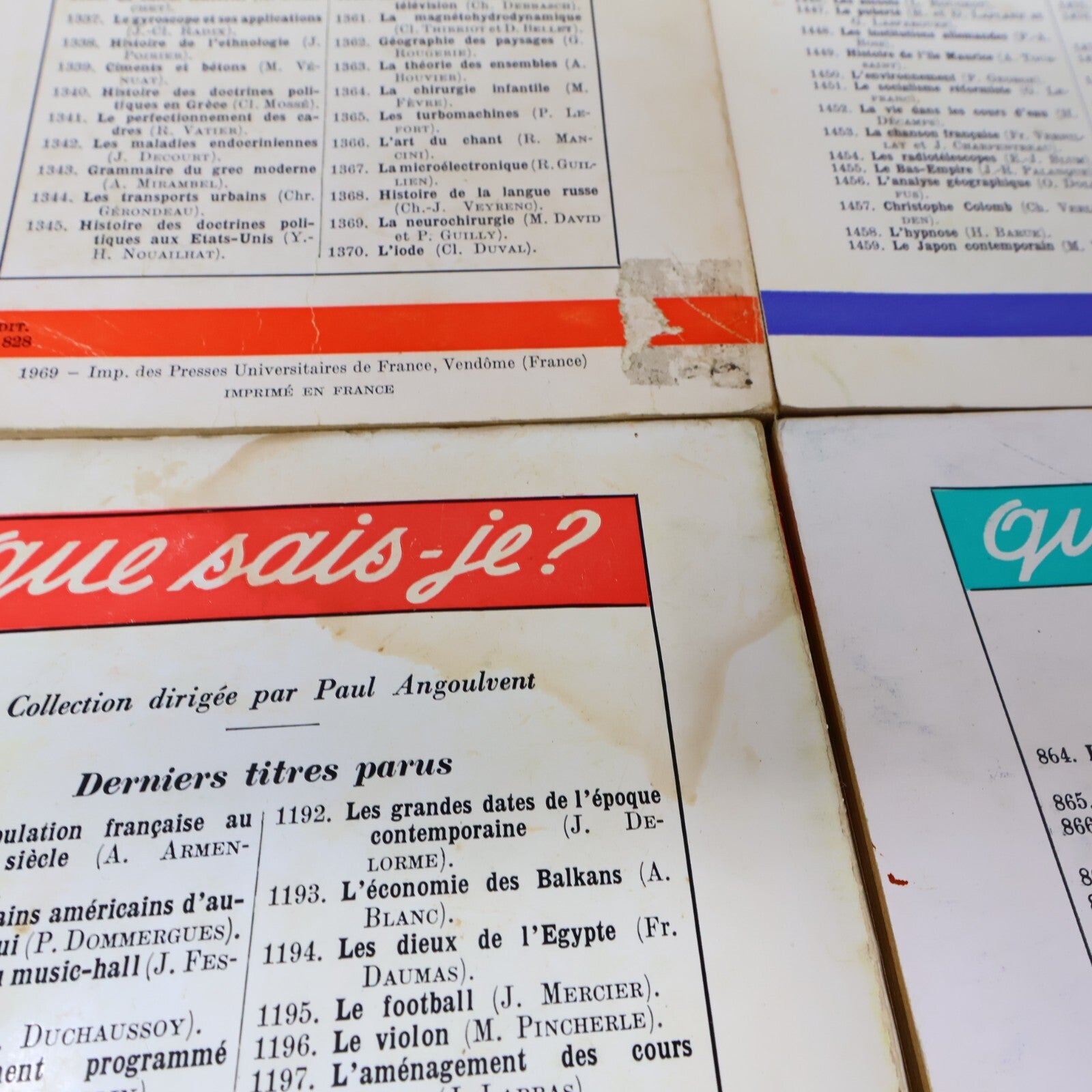 Que Sais-Je? Lot 26 Livres Éducation Géographie Société et Culture PUF Français