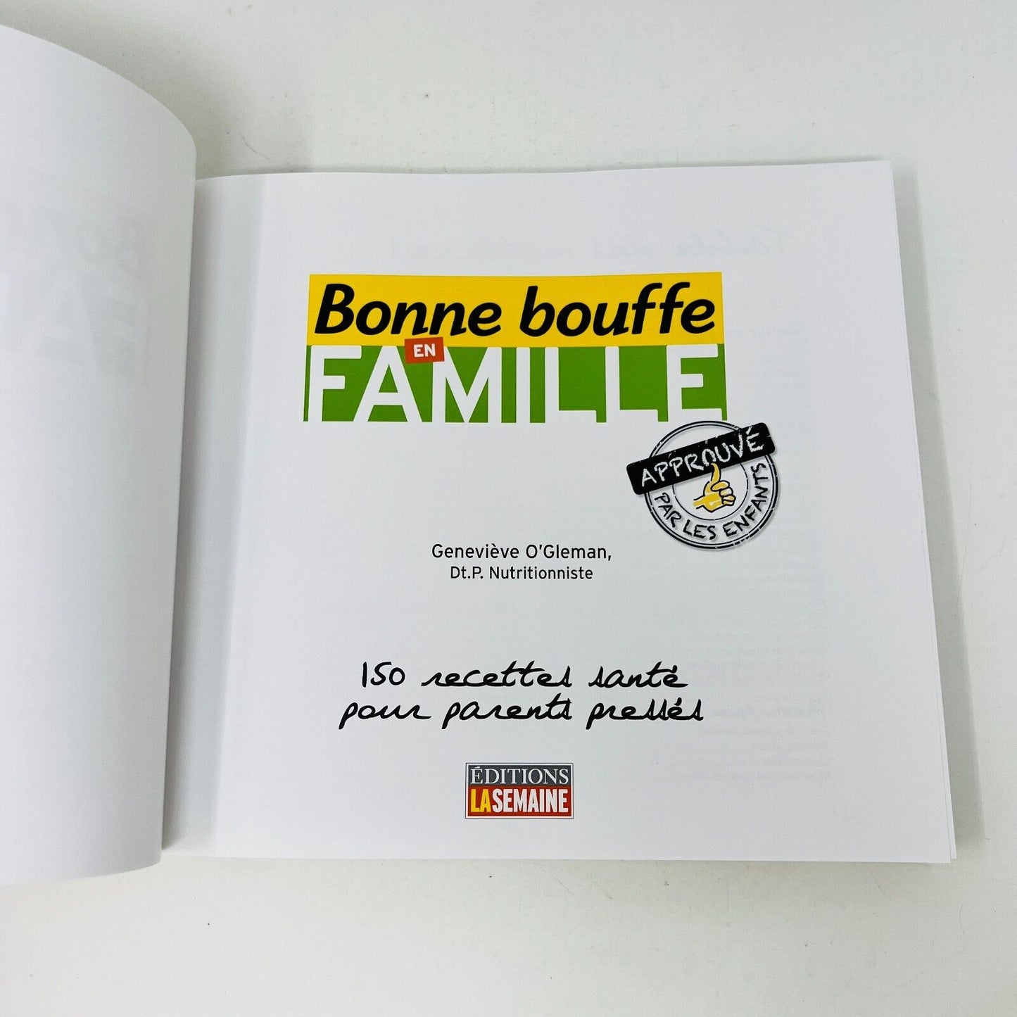 Lot Bonne Bouffe en Famille/Rapido Presto de Geneviève O'Gleman Cuisine Recettes