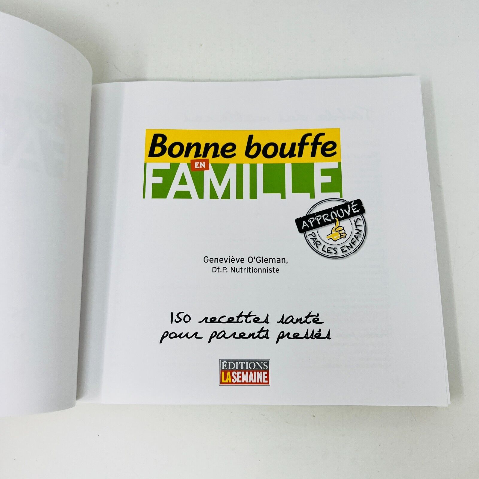 Lot Bonne Bouffe en Famille/Rapido Presto de Geneviève O'Gleman Cuisine Recettes