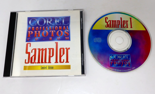 Corel Professional Photo CD-Rom Sampler 1 Limited Ed. For Older Win/Mac OS 1994