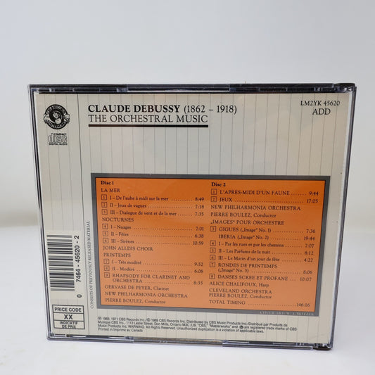 Debussy Pierre Boulez Orchestral Music CD 1989 CBS Masterworks LM2YK 45620