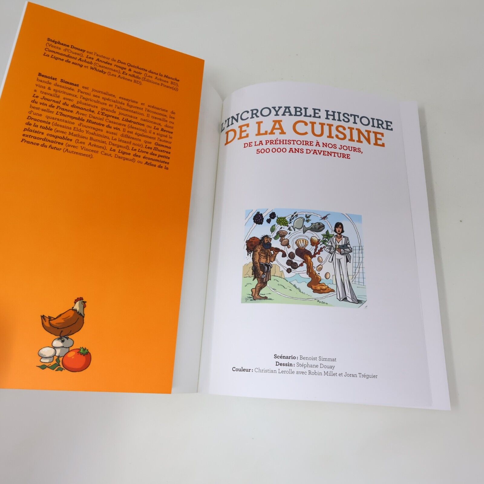 2021 L'Incroyable Histoire de la Cuisine de la Préhistoire à Nos Jours Simmat BD