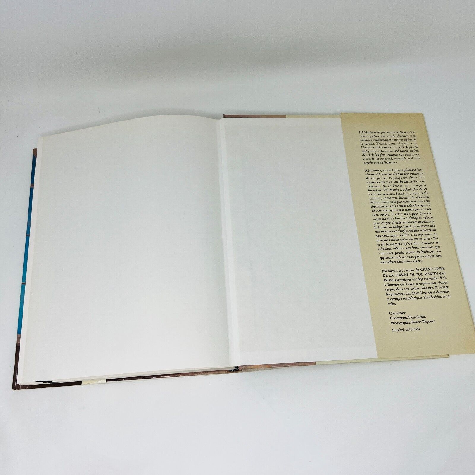 1989 Chef Pol Martin D'un Délice à L'Autre Livre Recettes Cuisine Brimar French
