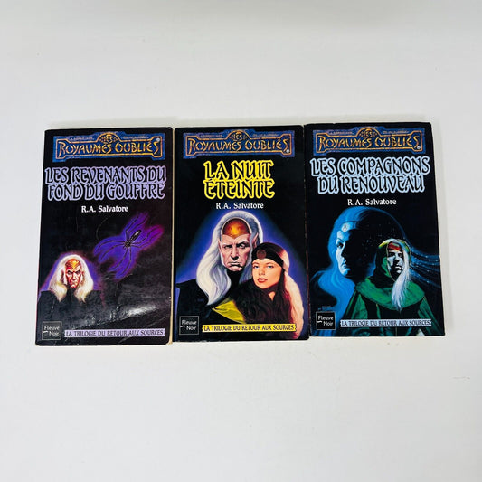 La Trilogie du Retour aux Sources Complète #18-20 Royaumes Oubliés Salvatore Lot