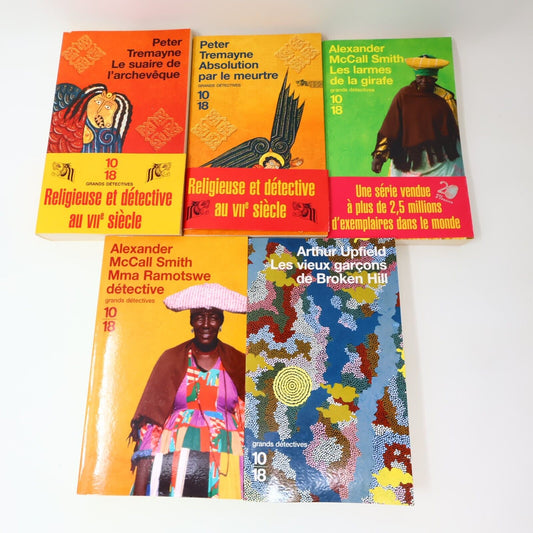 Alexander Mccall Smith Arthur Upfield Peter Tremayne Roman Policier Lot 5 10/18