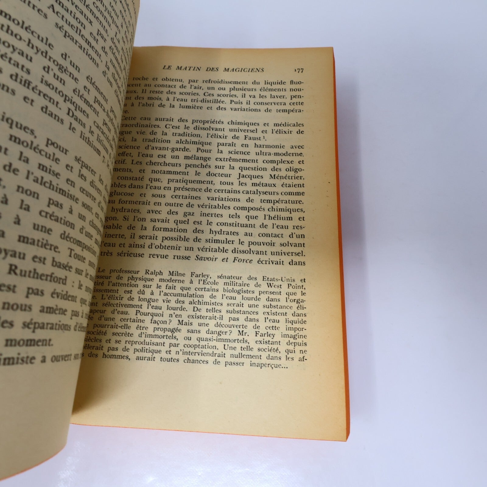 Le Matin des Magiciens Louis Pauwels/Jaques Bergier Poche 1967 Ésotérisme Livre