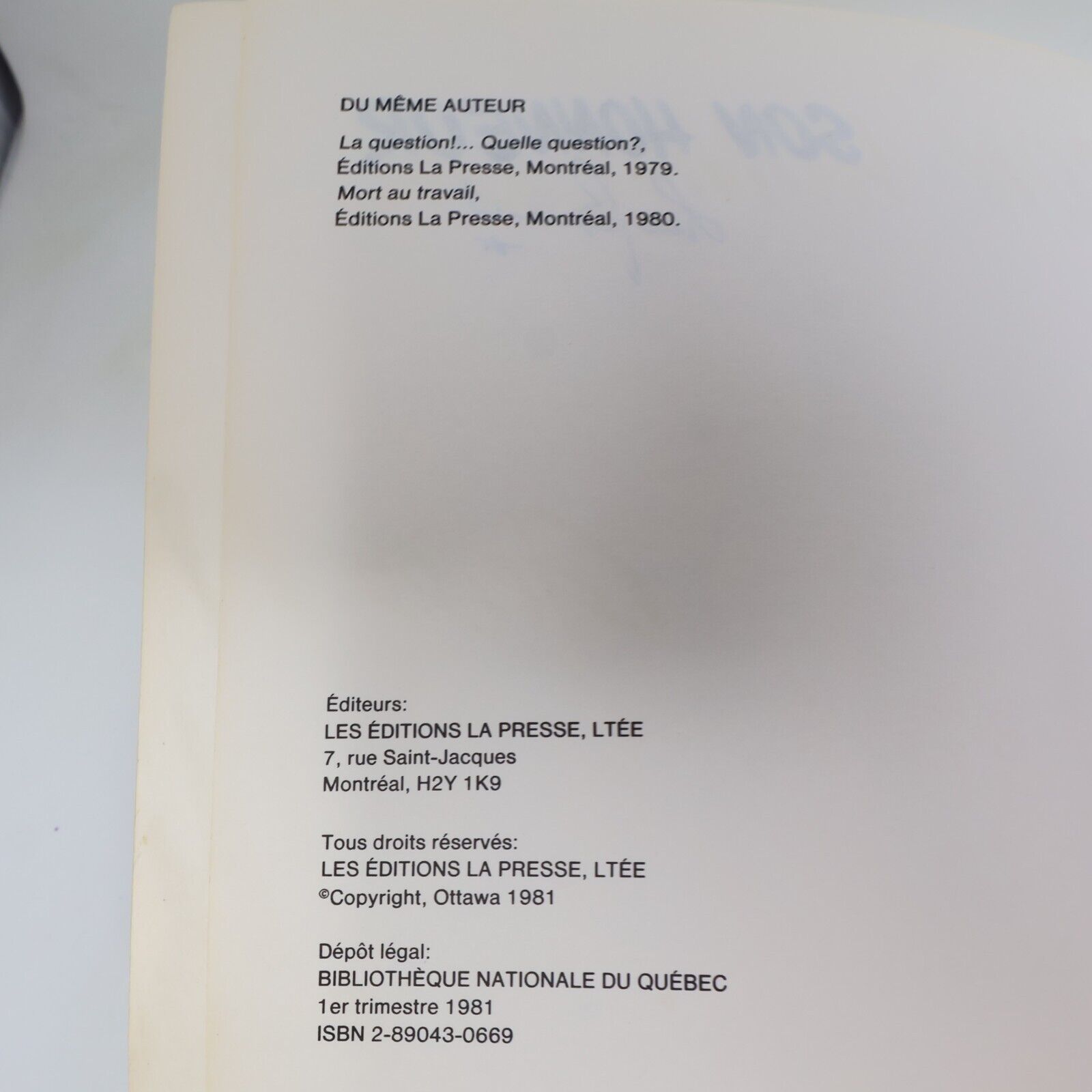 Mort au Travail! Son Honneur Lot 2 Bandes dessinées Girerd 1980-1981 Bd Français