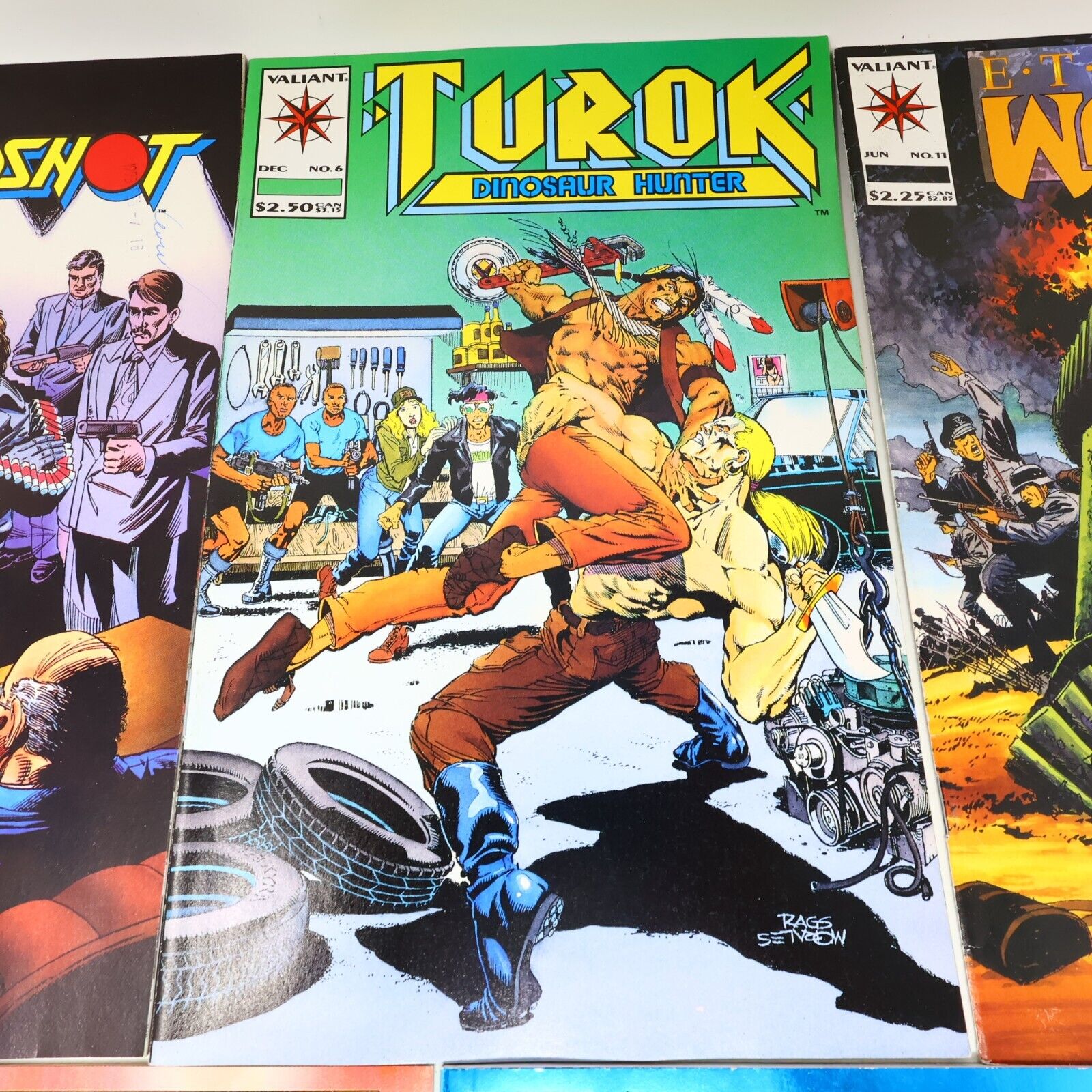 Lot 5 Mixed Valiant Comics Bloodshot Deathmate Turok Shadow Eternal Warrior 90s