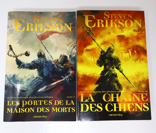 Les Portes de la Maison des Morts/Chaîne des Chiens Lot 2 Livres Steven Erikson