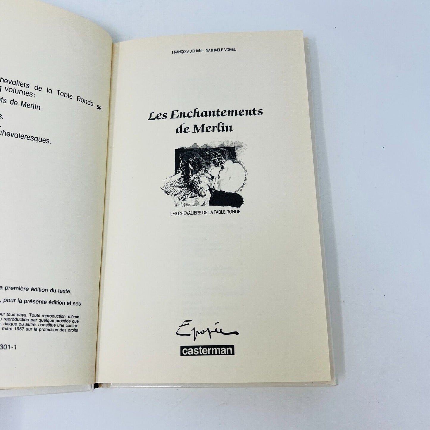 5x Les Chevaliers de la Table Ronde Épopée Casterman Complet Johan/Vogel 1987-88