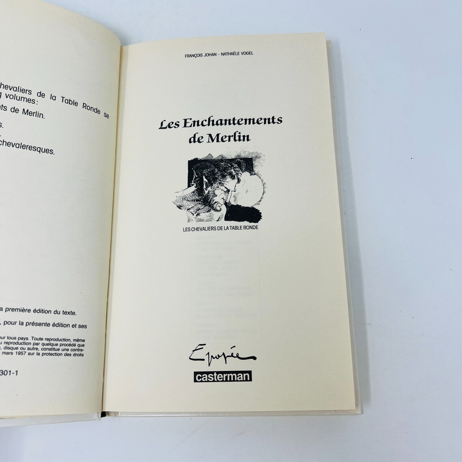 5x Les Chevaliers de la Table Ronde Épopée Casterman Complet Johan/Vogel 1987-88