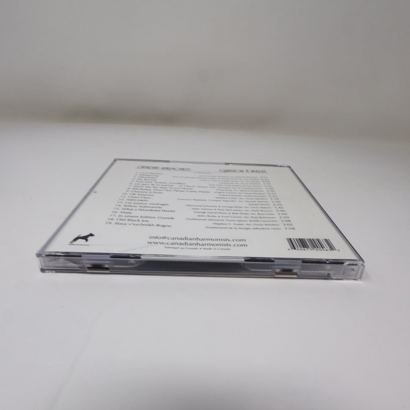 Canadian Harmonists/Quatuor à Médée Eponymous Québécois Traditional/Vocal CD