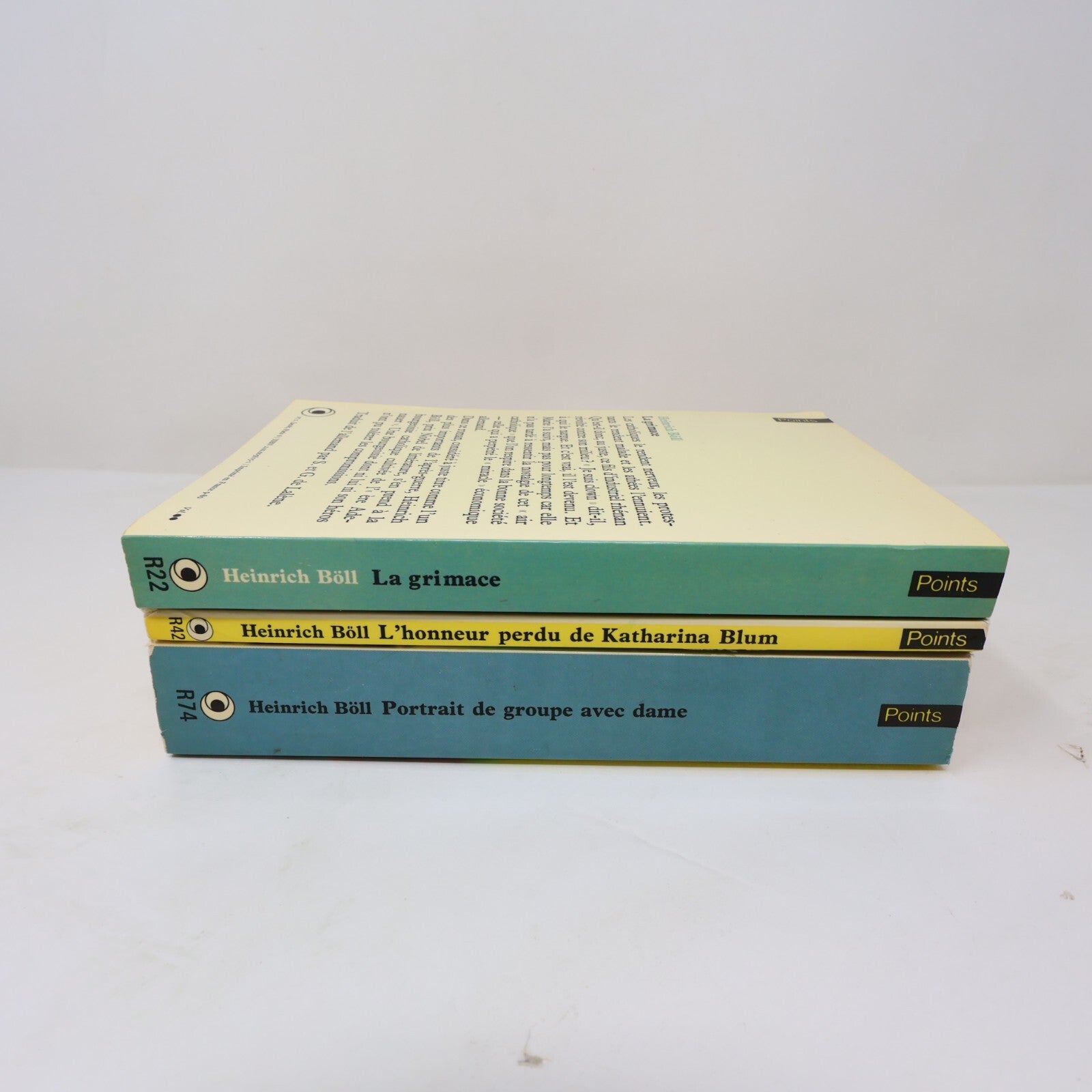 Heinrich Böll Lot 3 Livres Points Grimace/L'Honneur Perdu de Katharina Blum PB