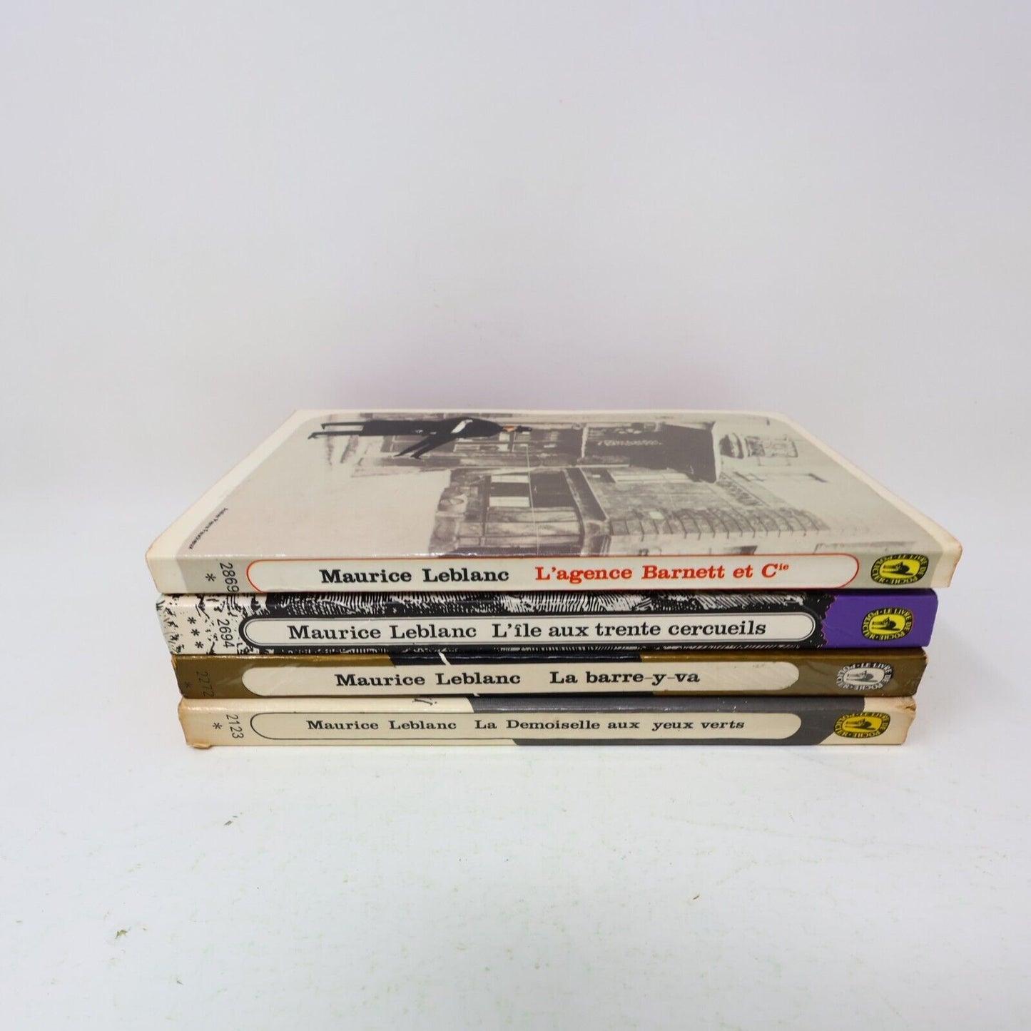 Arsène Lupin Lot 4 Livres Maurice Leblanc Français French Poche Paperback 70s PB