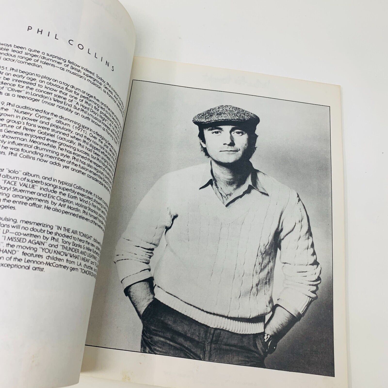 1981 Face Value Phil Collins Songbook Sheet Music Piano Vocal Guitar PB VF0897