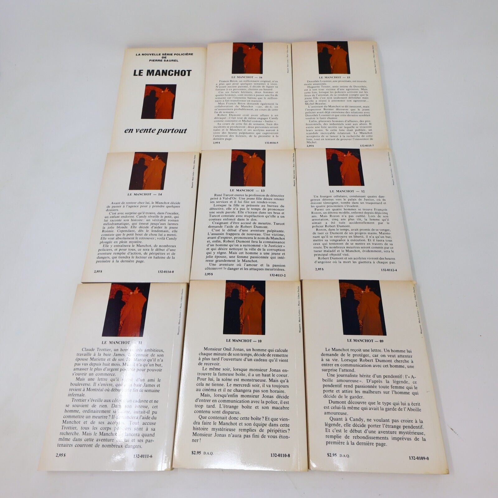 Le Manchot #1-16 Lot 17 Livres Pierre Saurel Français French Québec Amérique 80s
