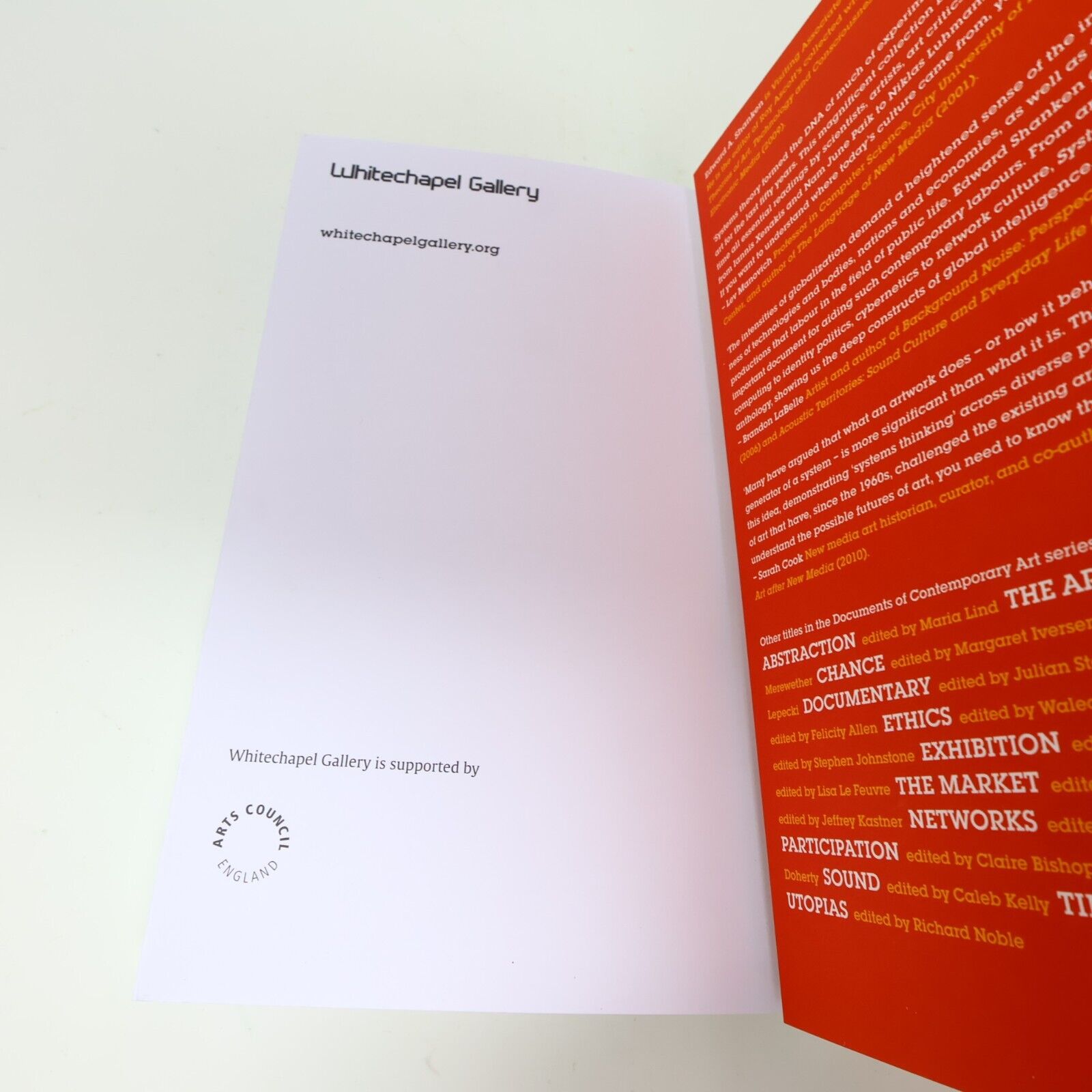 2015 Systems Documents of Contemporary Art Edward A. Shanken Mit Press Art AI PB