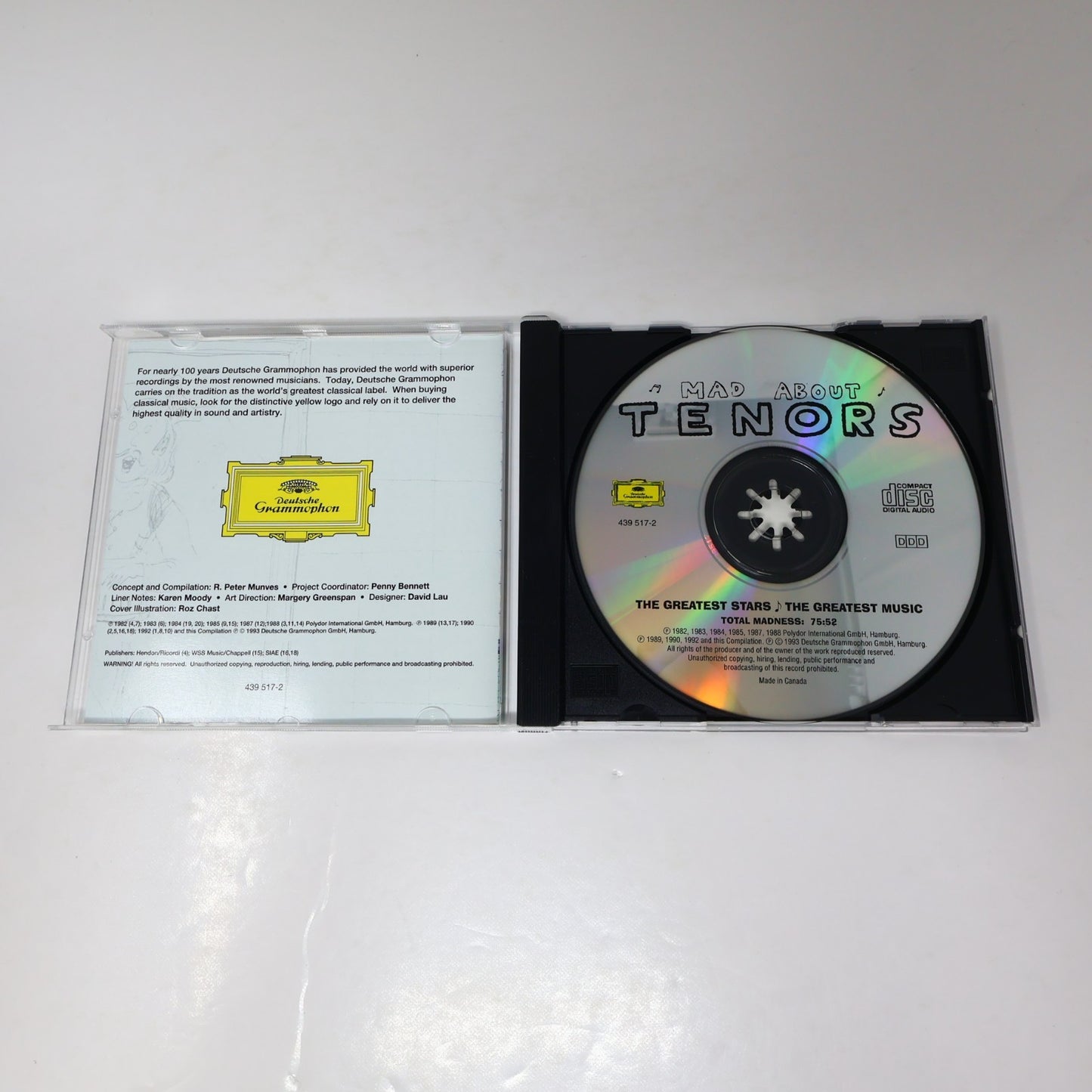 Mad About Tenors/Sopranos 2 CD Lot Deutsche Grammophon Puccini/Verdi/Offenbach