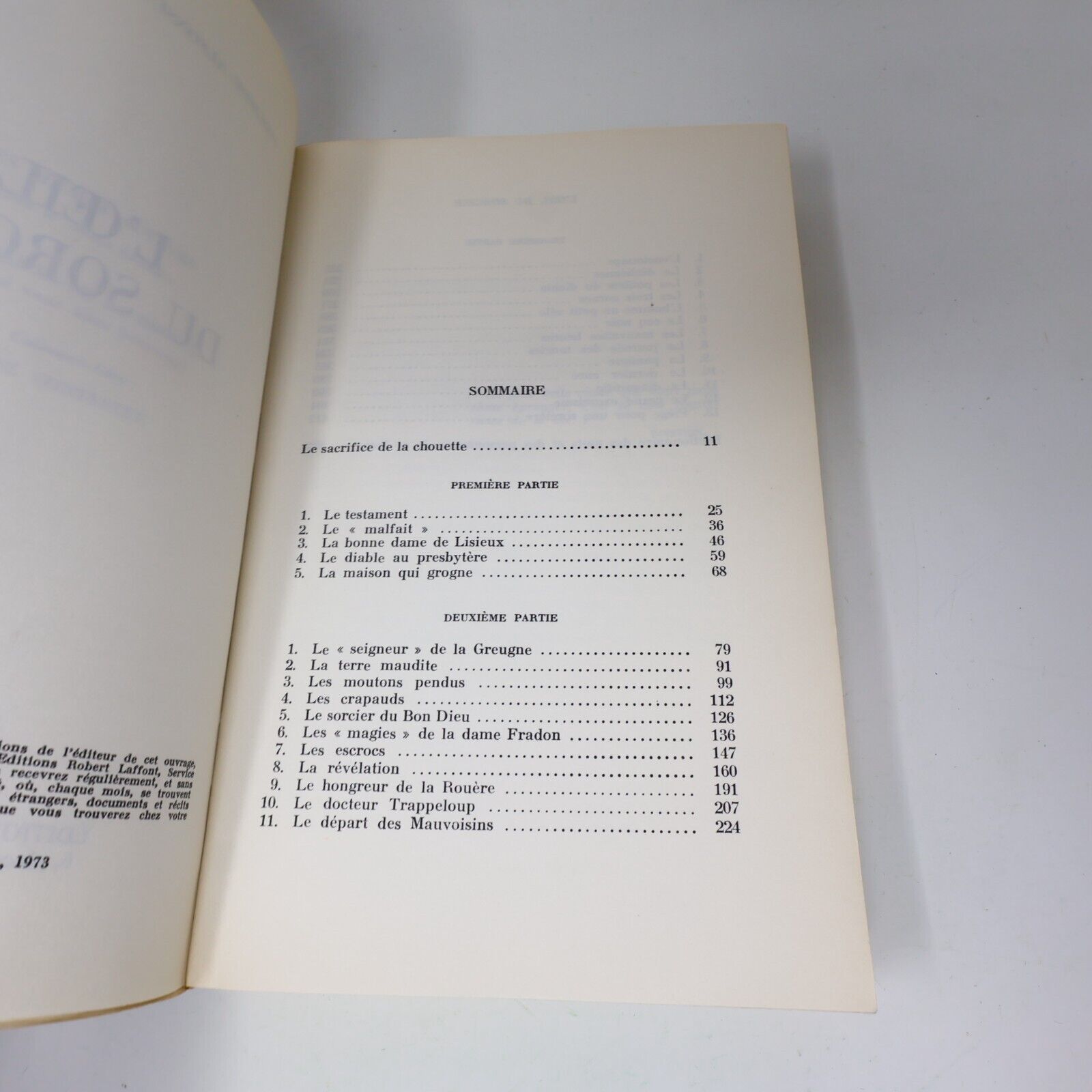 1973 L'Oeil du Sorcier Philippe Alfonsi Patrick Pesnot Ésotérisme Robert Laffont