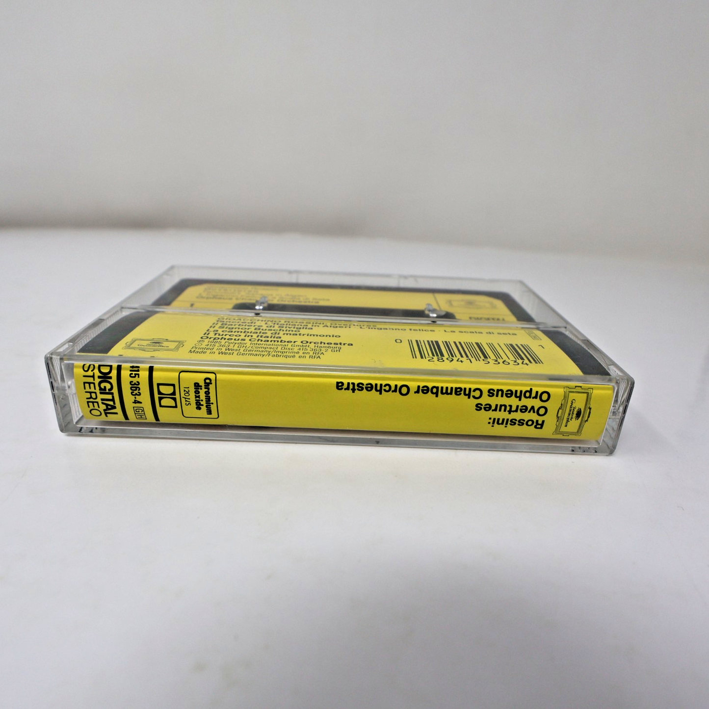 Rossini-Overtures Cassette Orpheus Chamber Orchestra 1985 DGG 415 363-4 Tancredi