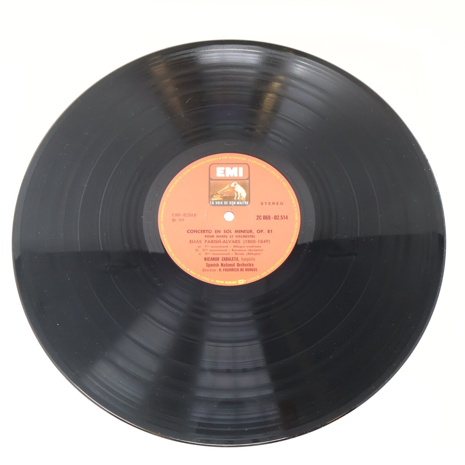 Nicanor Zabaleta Concerto De Aranjuez Rodrigo Parish-Alvars Record C 069-02514