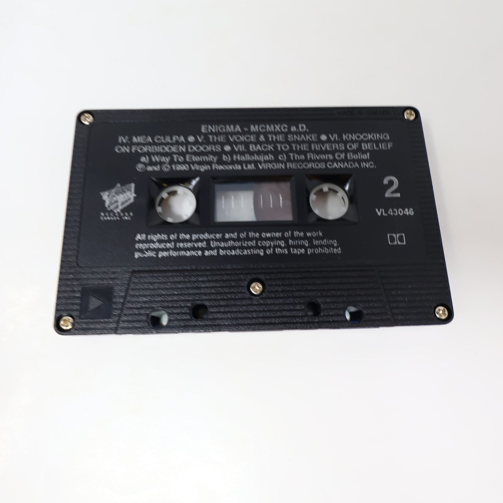 Enigma MCMXC a.D. Cassette Principles Of Lust/Sadeness/Mea Culpa/Hallelujah