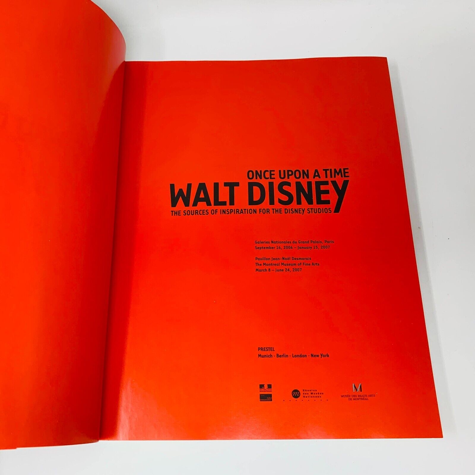 2006 Once Upon a Time Walt Disney Inspirations for the Studios Exhibition Book
