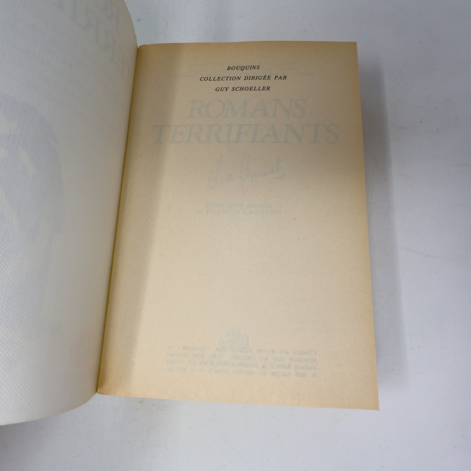 Romans Terrifiants Bouquins Le Château d'Otrante Le Moine 1984 Robert Laffont PB