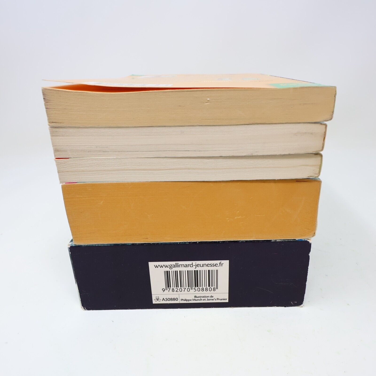 Lot 7 Livres Folio Junior Gallimard L'Ile Mystérieuse Livre des étoiles French