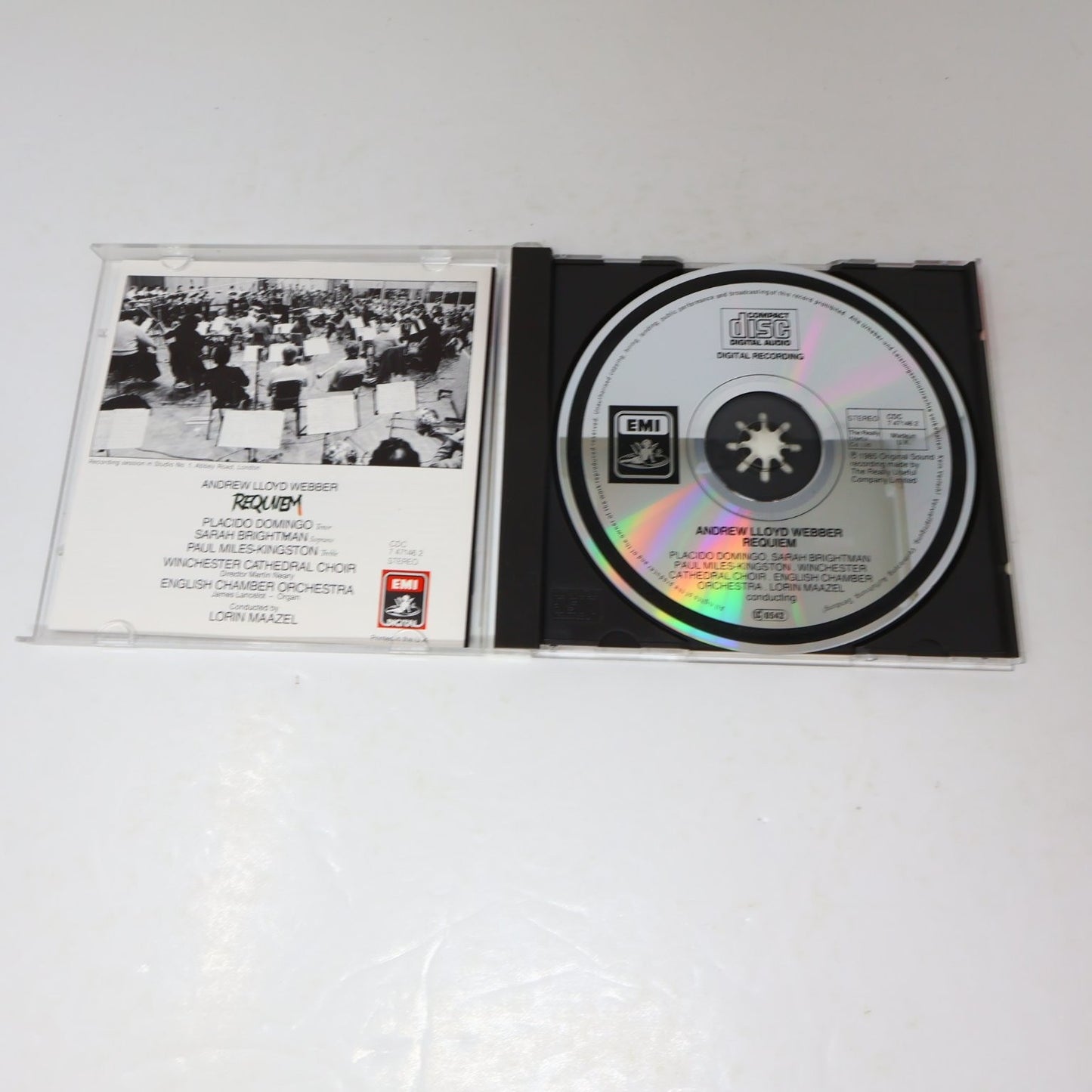 Andrew Lloyd Webber Requiem CD 1985 EMI Classical Lorin Maazel Placido Domingo