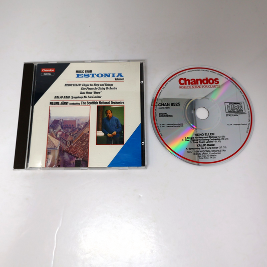 Neeme Järvi Music From Estonia Volume 1 CD Chandos Heino Eller/Kaljo Raid