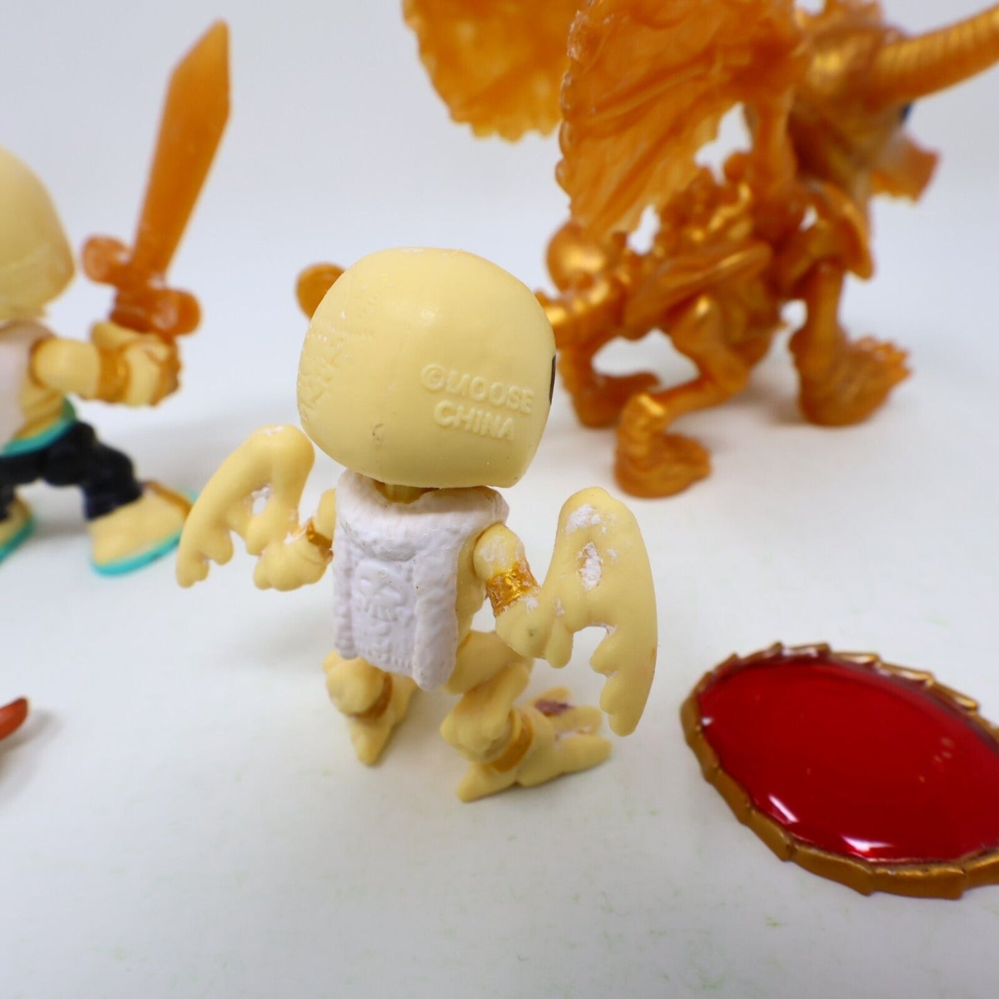 Lot 3 Treasure X Dragons Gold Figures Azgardian Erik Blingblade Crow Bar Moose